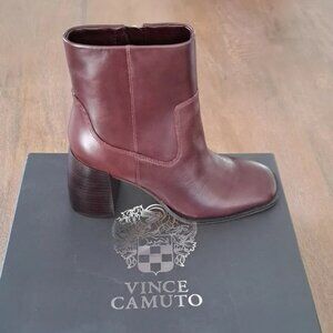Vince Camuto Dayana Bootie - Color: Rich Mahogany Leather - Size: Women 8